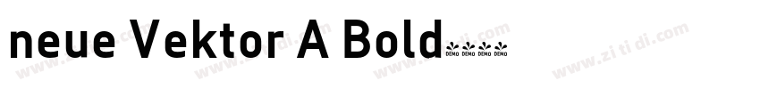 neue Vektor A Bold字体转换